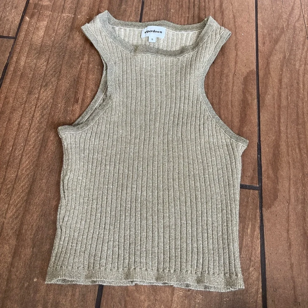 NWOT superdown sonya rib sweater tank small - Picture 4 of 6
